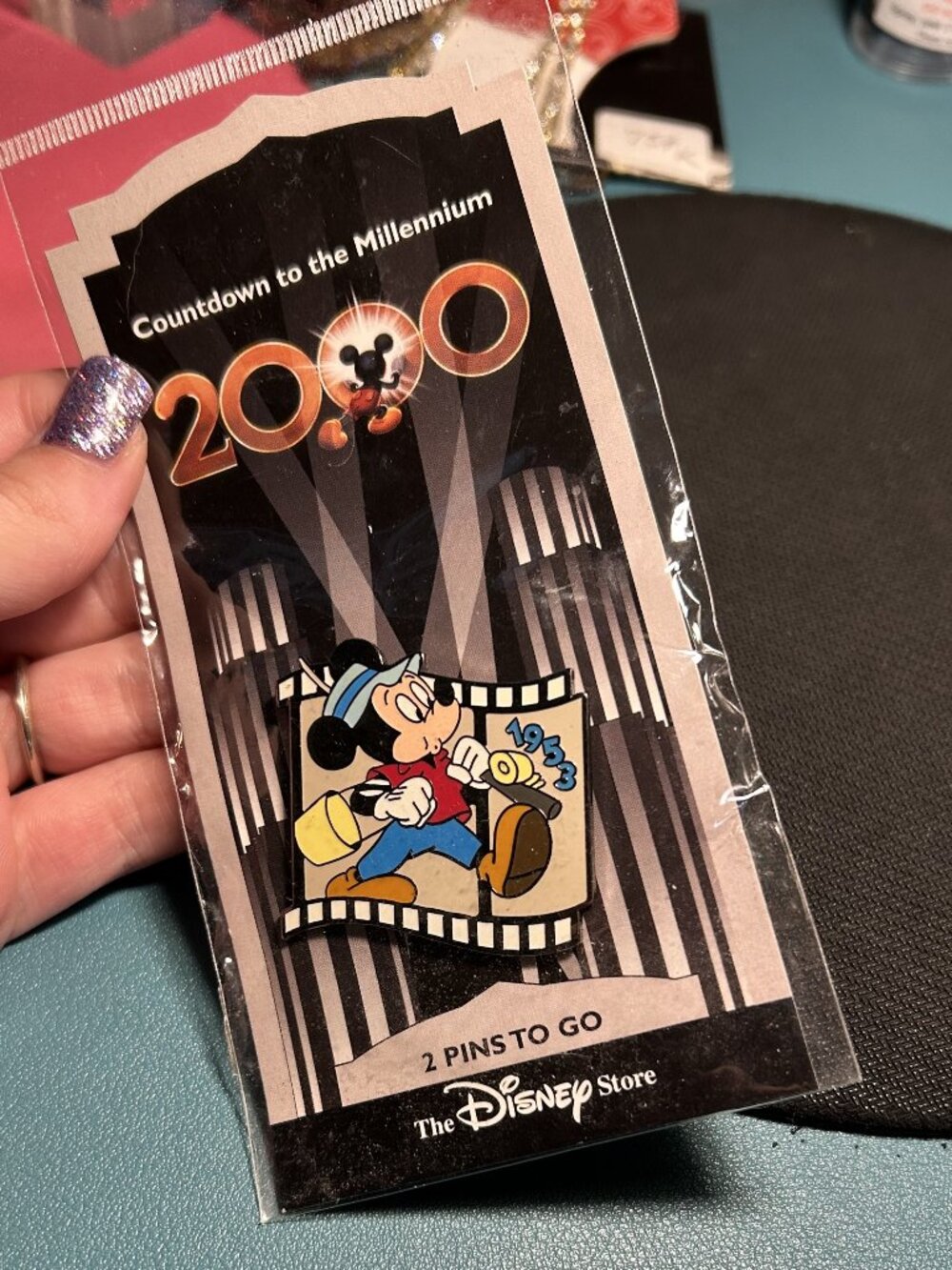 Vintage 1999 Disney Store Countdown to the Millennium Mickey Mouse 1953 Pin